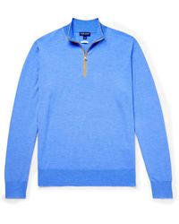 Peter Millar - Excursionist Flex Wool-blend Half-zip Sweater - Lyst