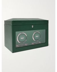 Wolf - British Racing Pebble-Grain Vegan Leather Double Watch Winder - Lyst