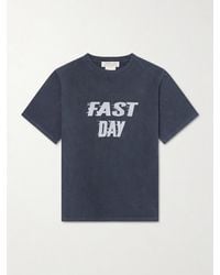 Remi Relief - Fast Day Printed Cotton-Jersey T-Shirt - Lyst