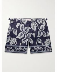 Orlebar Brown - Bulldog Petralis Straight-Leg Mid-Length Printed Recycled Swim Shorts - Lyst
