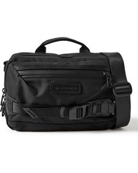 master-piece - Small Leather-trimmed Cordura® Nylon Messenger Bag - Lyst