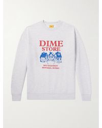 Dime - Skateshop Logo-print Cotton-blend Jersey Sweatshirt - Lyst