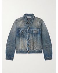 Rick Owens - Distressed Denim Trucker Jacket - Lyst
