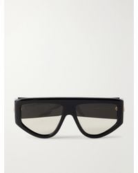 Bottega Veneta - Ribbon Mask D-frame Recycled-acetate Sunglasses - Lyst