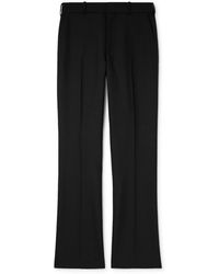 Loewe - Flared Wool And Mohair-blend Trousers - Lyst