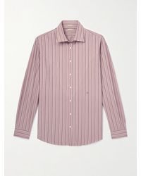 Massimo Alba - Genova Striped Cotton-poplin Shirt - Lyst