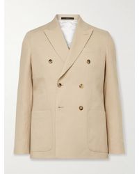 Paul Smith - Double-Breasted Linen Blazer - Lyst