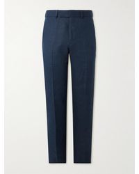 Kingsman - Straight-Leg Linen Suit Trousers - Lyst
