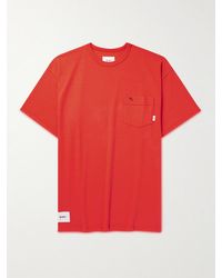 WTAPS - Logo-embroidered Cotton-blend Jersey T-shirt - Lyst