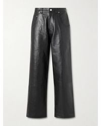 Vetements - Straight-leg Leather Trousers - Lyst