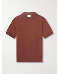 Piacenza 1733 - Silk And Cotton-Blend Polo Shirt - Lyst
