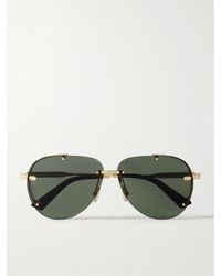 Dior - Neodior A1U Aviator-Style-Tone Sunglasses - Lyst
