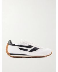 Tom Ford - Mick Leather-Trimmed Suede And Mesh Sneakers - Lyst
