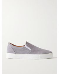 MR P. - Regenerated Suede By Evolo® Slip-on Sneakers - Lyst