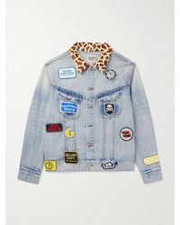 GALLERY DEPT. - Headline Logo-Appliquéd Printed Denim Jacket - Lyst
