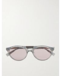 Brunello Cucinelli - Round-frame Acetate Sunglasses - Lyst