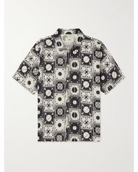 Folk - Camp-collar Printed Linen Shirt - Lyst