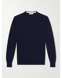 Altea - Cotton And Cashmere-blend Sweater - Lyst