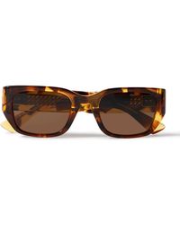 Bottega Veneta - Square-Frame Tortoiseshell Acetate And-Tone Sunglasses - Lyst