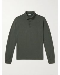 Incotex Slim-fit Ice Cotton-jersey Polo Shirt - Green