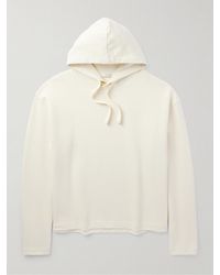 Lemaire - Cotton And Linen-blend Hoodie - Lyst