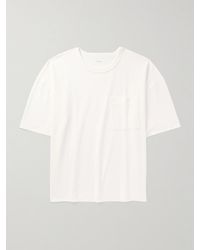 Lemaire - Oversized Cotton And Linen-blend Jersey T-shirt - Lyst