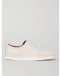 John Lobb Molton Low Top Leather Sneakers in White for Men | Lyst