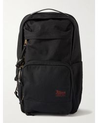 Filson Dryden Leather-trimmed Cordura Backpack - Black