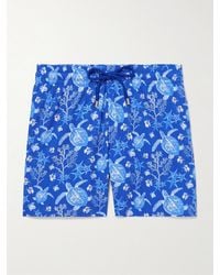 Vilebrequin - Moonrise gerade geschnittene mittellange Badeshorts mit Print - Lyst