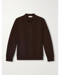Altea - Virgin Wool Polo Sweater - Lyst