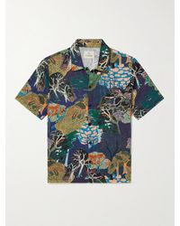 Folk - Tom Hammick Gabe Printed Linen Shirt - Lyst