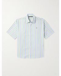 Acne Studios - Sarlie Logo-Appliquéd Striped Cotton Shirt - Lyst