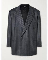 Enfants Riches Deprimes - Double-Breasted Pinstriped Virgin Wool-Twill Blazer - Lyst