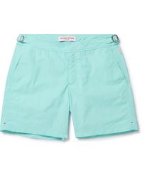 Orlebar Brown - Bulldog Ii Straight-leg Mid-length Cotton-blend Swim Shorts - Lyst