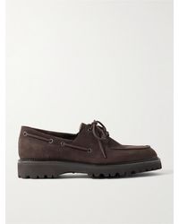 John Lobb - Tide Nubuck Boat Shoes - Lyst