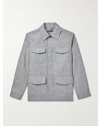 dunhill - Linen Field Jacket - Lyst