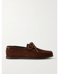 VINNY'S - Boatman Suede Boat Shoes - Lyst