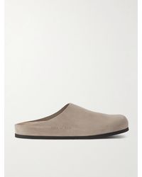 Common Projects - Logo-debossed Suede Clogs - Lyst