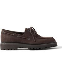 John Lobb - Tide Nubuck Boat Shoes - Lyst