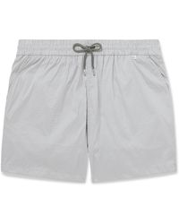 Paul Smith - Straight-Leg Mid-Length Pinstriped Swim Shorts - Lyst