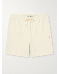 Polo Ralph Lauren - Straight-leg Logo-embroidered Cotton-jersey Drawstring Shorts - Lyst