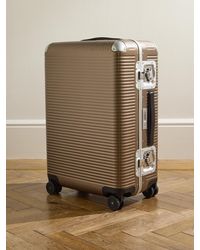 Fpm Milano - Bank Light 68cm Leather-trimmed Makrolon® Polycarbonate Spinner Suitcase - Lyst