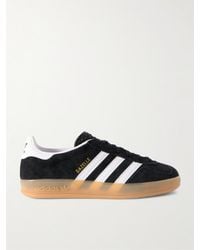 adidas Originals - Gazelle Indoor Leather-trimmed Suede Sneakers - Lyst