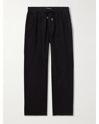Vilebrequin - Pacha Straight-Leg Linen Drawstring Trousers - Lyst