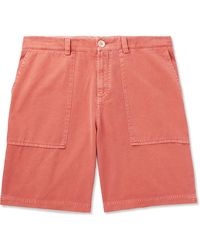 Brunello Cucinelli - Straight-leg Cotton-twill Bermuda Shorts - Lyst