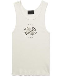 Enfants Riches Deprimes - Academic Logo-Print Ribbed Cotton Tank Top - Lyst
