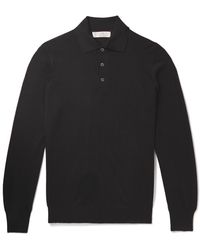 Brunello Cucinelli - Virgin Wool And Cashmere-blend Polo Shirt - Lyst