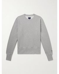 Noah - Logo-embroidered Cotton-jersey Sweatshirt - Lyst