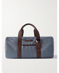 Brunello Cucinelli Leather-trimmed Nylon Holdall - Grey