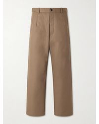 Loro Piana - Fuji Cleveland Cotton-gabardine Wide-leg Trousers - Lyst